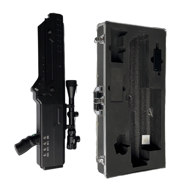  新巴尔虎右手持便携式枪型低空防御反制四通道A型