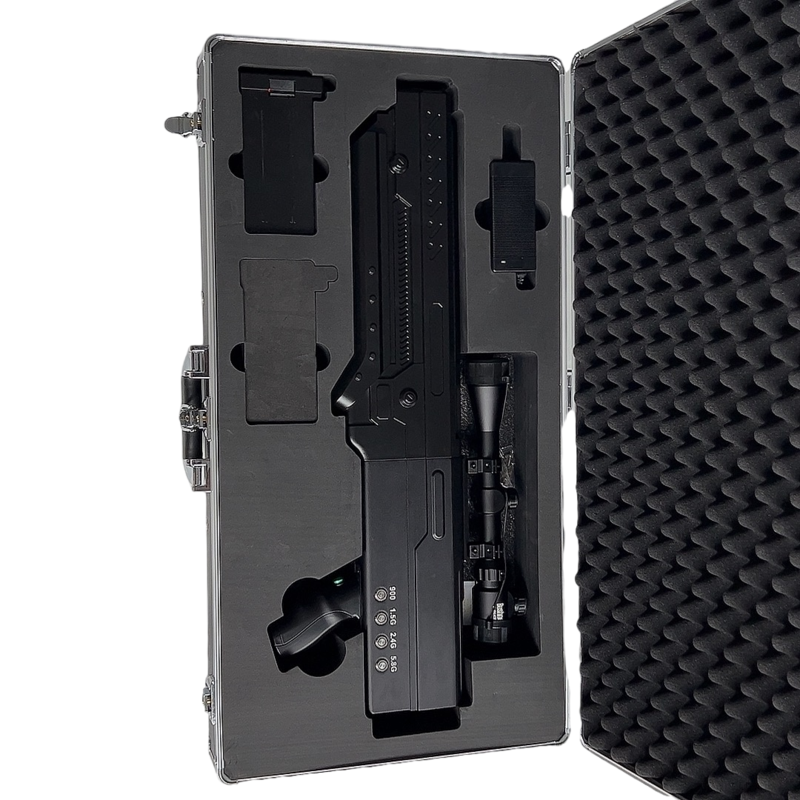  新巴尔虎右手持便携式枪型低空防御反制四通道B型